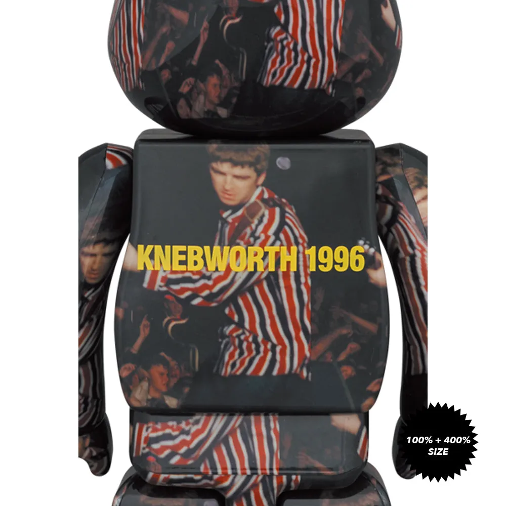 Oasis Knebworth 1996 (Noel Gallagher) 100%   400% Bearbrick Set by Medicom Toy
