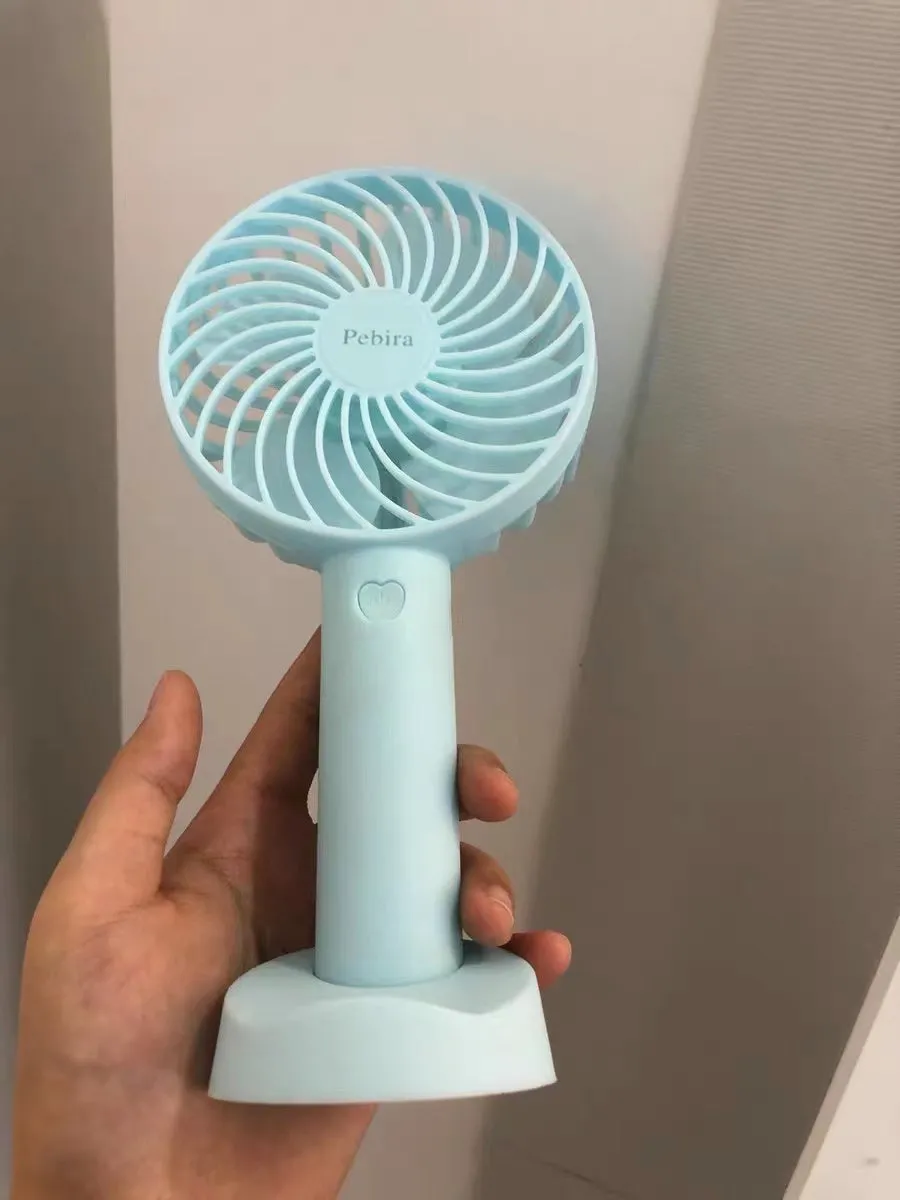 Pebira handheld fan, 2000mAh battery operated rechargeable personal fan