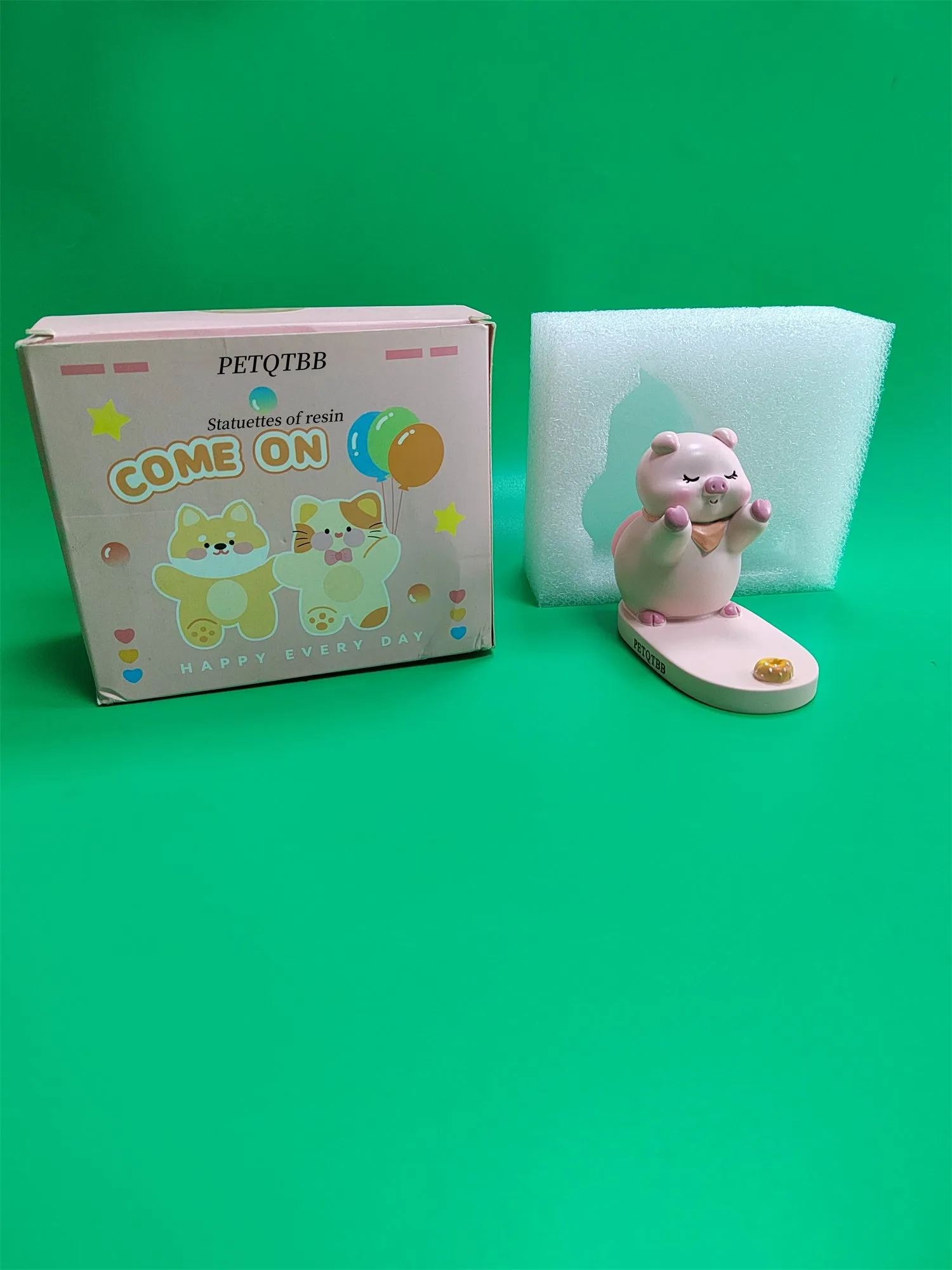 PETQTBB Statuettes of resin,home decoration, animal statues pig models