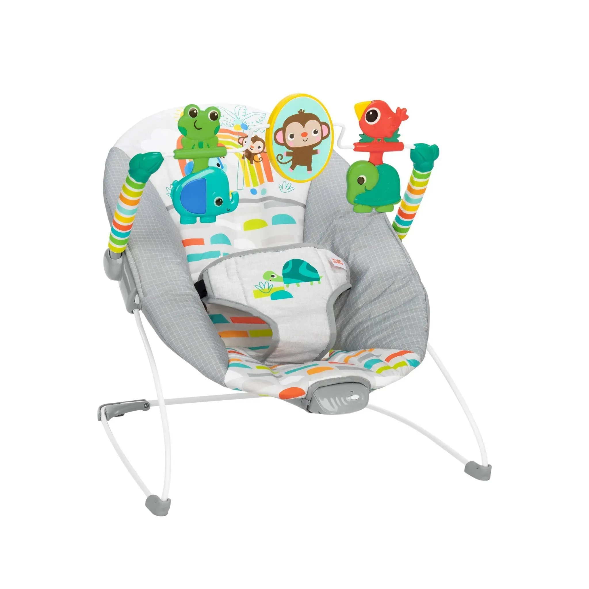 Playful Paradise Vibrating Baby Bouncer with Toys (See Description)