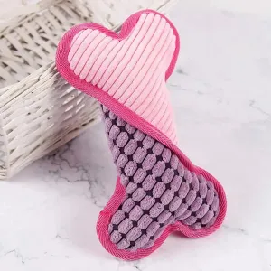 Plush Squeaky Bone Toy - Perfect for All Dogs