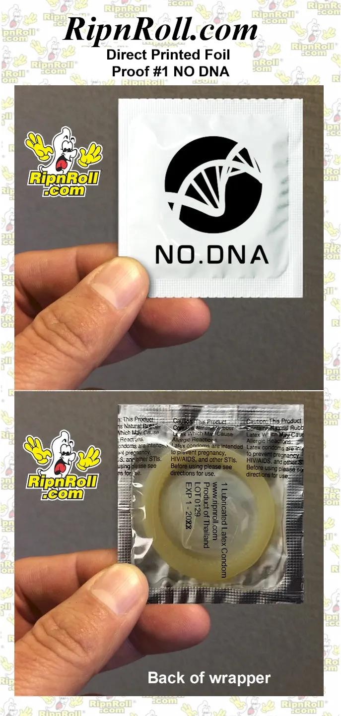 Printed White Foil with Full Color imprint - No DNA