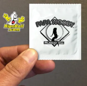 Printed White Foil with Full Color imprint - PW B&W