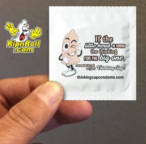 Printed White Foil with Full Color imprint - Thinking Cap 4 - Little Head