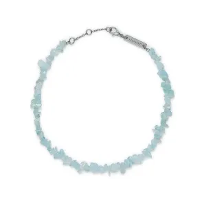 PURAVIDA CHIP CHAIN ANKLET / AQUAMARINE
