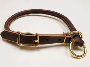 Rolled Leather Slip Collar