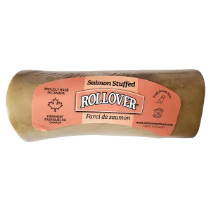 Rollover Stuffed Dog Bone Salmon