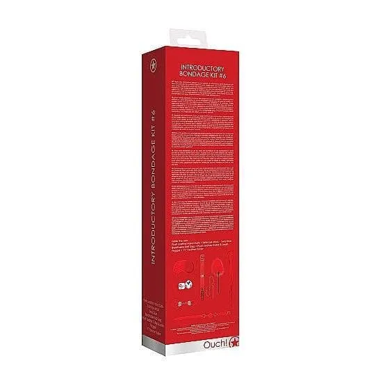 Shots Ouch! 8-Piece Introductory Bondage Kit #6 Red