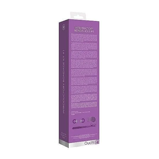 Shots Ouch! Kits Introductory 3 Piece Bondage Kit #1 Purple