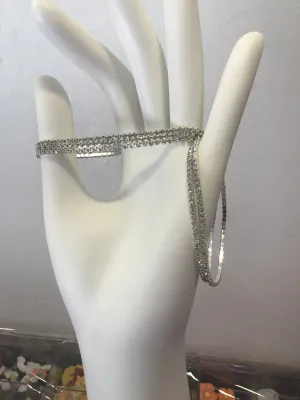 Silver stone bracelet