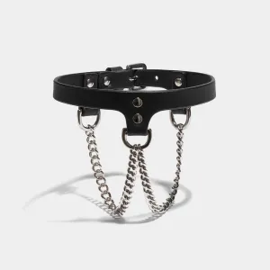 SLIM DOUBLE CHAIN COLLAR