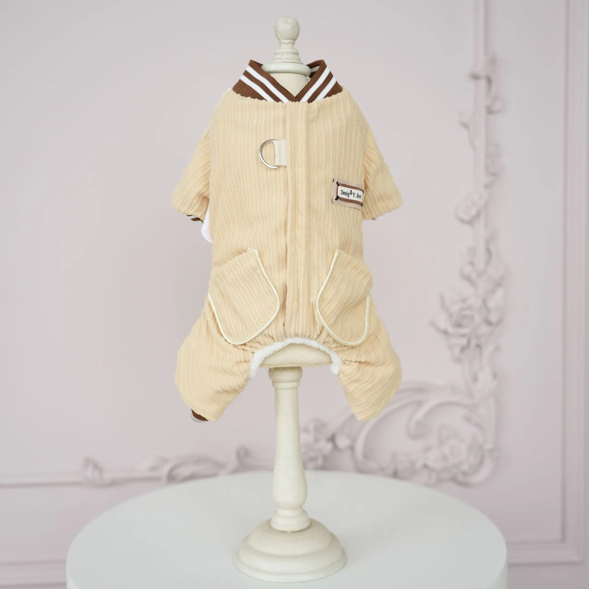 Sports Style Striped Dog Jumpsuits Harness