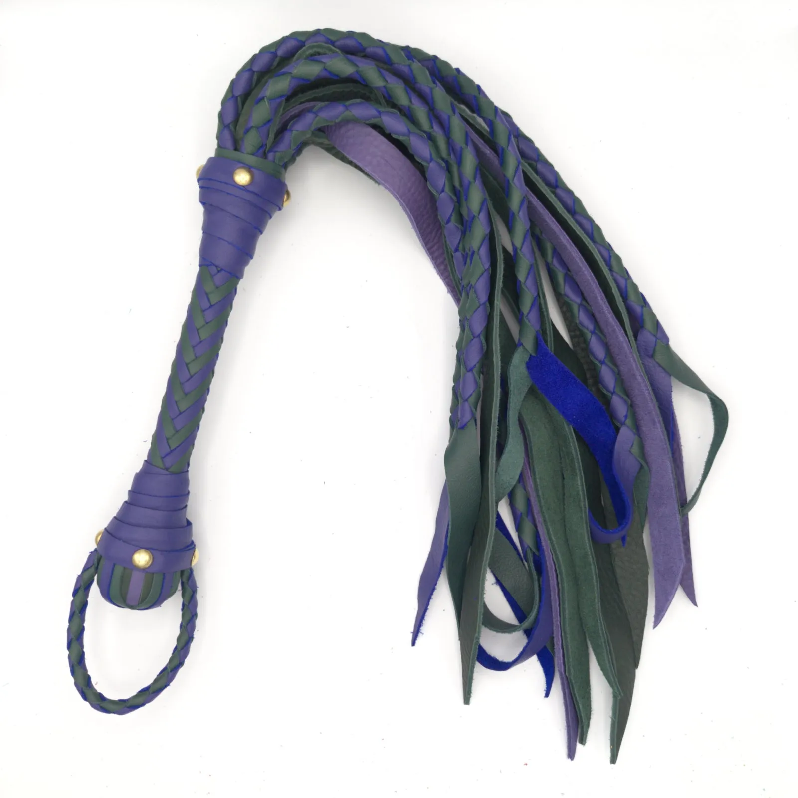 Squid Cat Flogger! - Hybrid Braided Leather Flogger