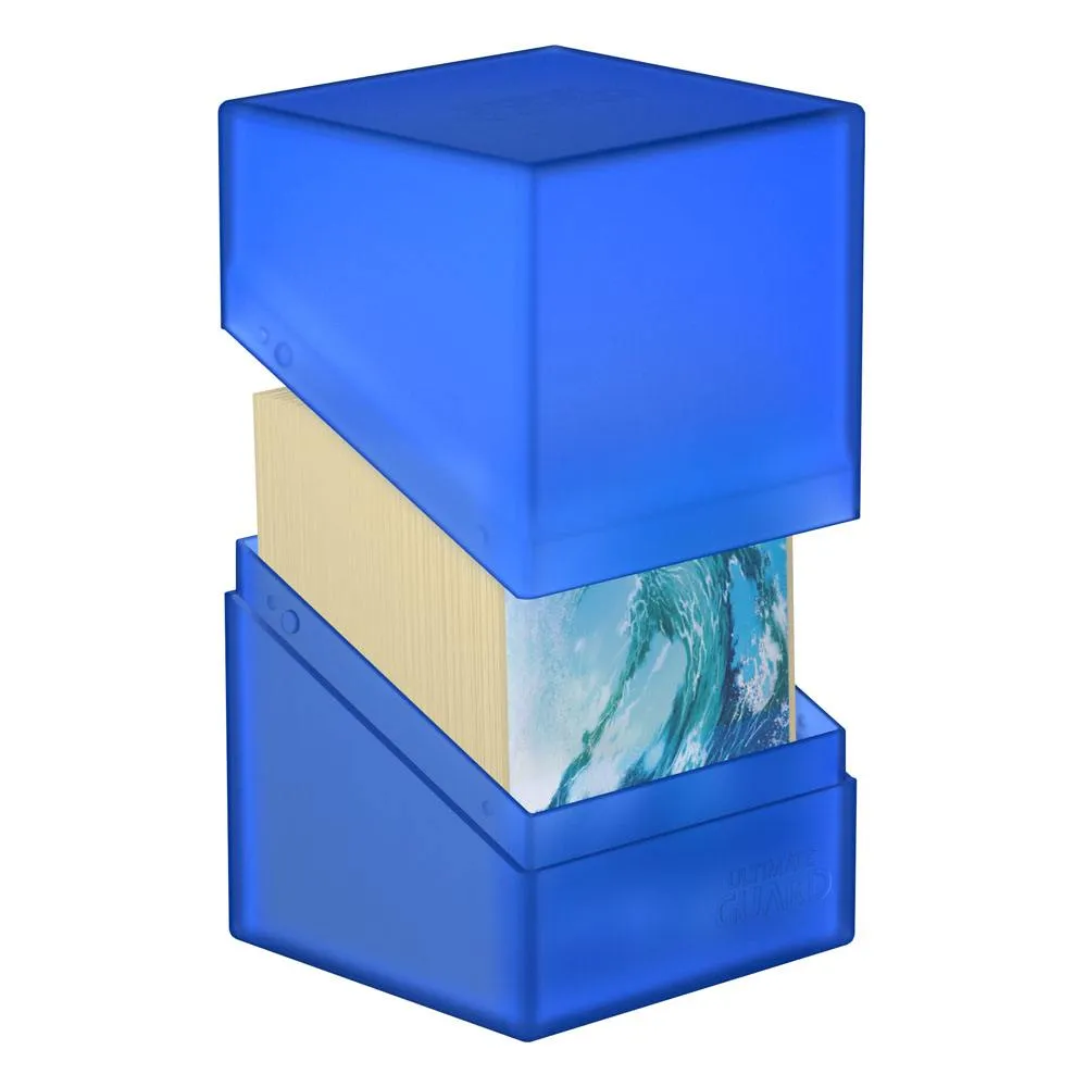 Ultimate Guard Boulder Deck Case 100  Standard Size Sapphire