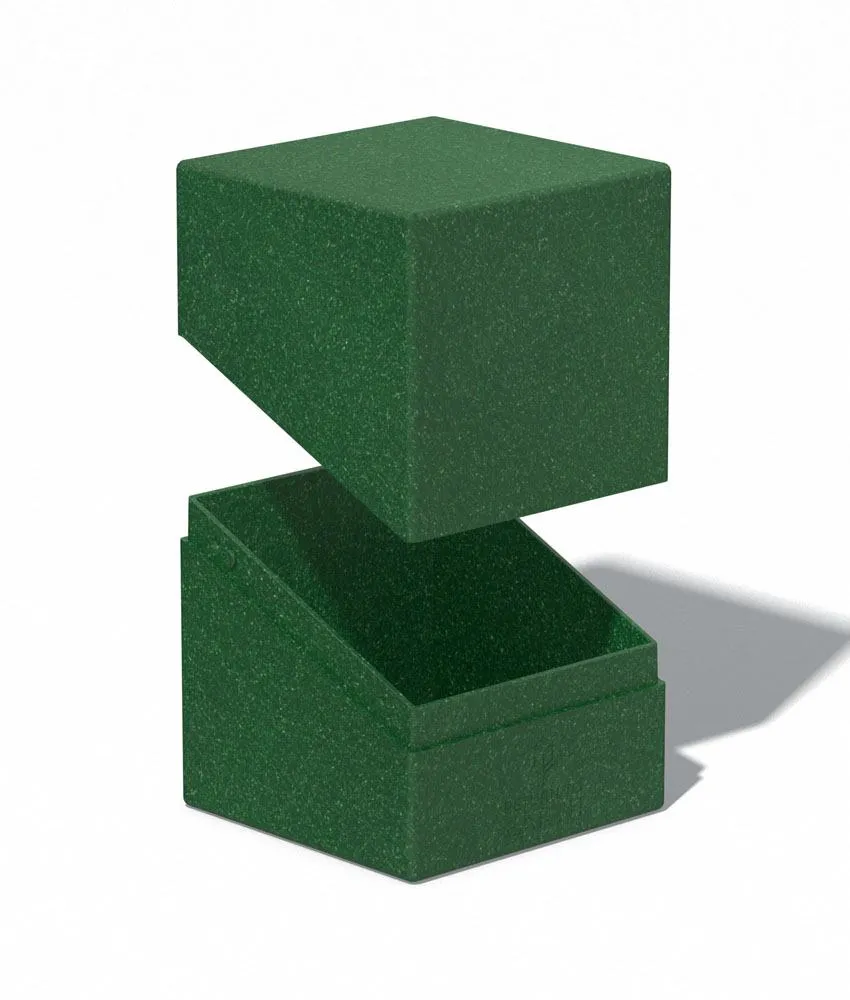 Ultimate Guard Return To Earth Boulder Deck Case 100  Standard Size Green