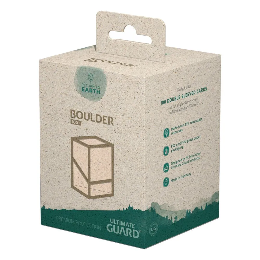 Ultimate Guard Return To Earth Boulder Deck Case 100  Standard Size Natural