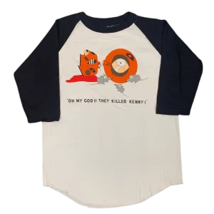 Vintage Comedy Central South Park "They Killed Kenny" Stanley Desantis Raglan Shirt