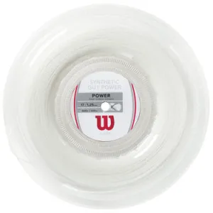 Wilson Synthetic Power 16/1.30 200m String Reel - White